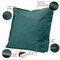 Classic Accessories Patio Lounge Chair/Loveseat Back Cushion, 23 x 20 x 4 Inch, Mallard Green 62-060-MGREEN-EC - alternate 2